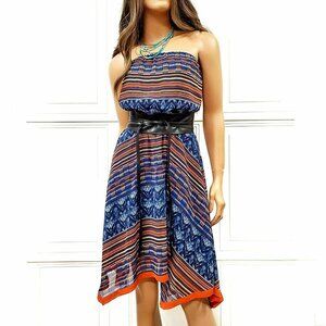 ✨2/$20 Maeve Anthro Bohemian Bliss Tube Handkerchief Strapless Dress S H11672